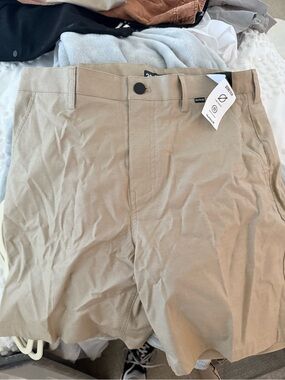 Hurley Khaki Beige Men's Chino Shorts